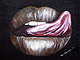 'Deelicious #2'.  Mixed media (Oil pastel & acrylic) .35 x .35m (Approx)